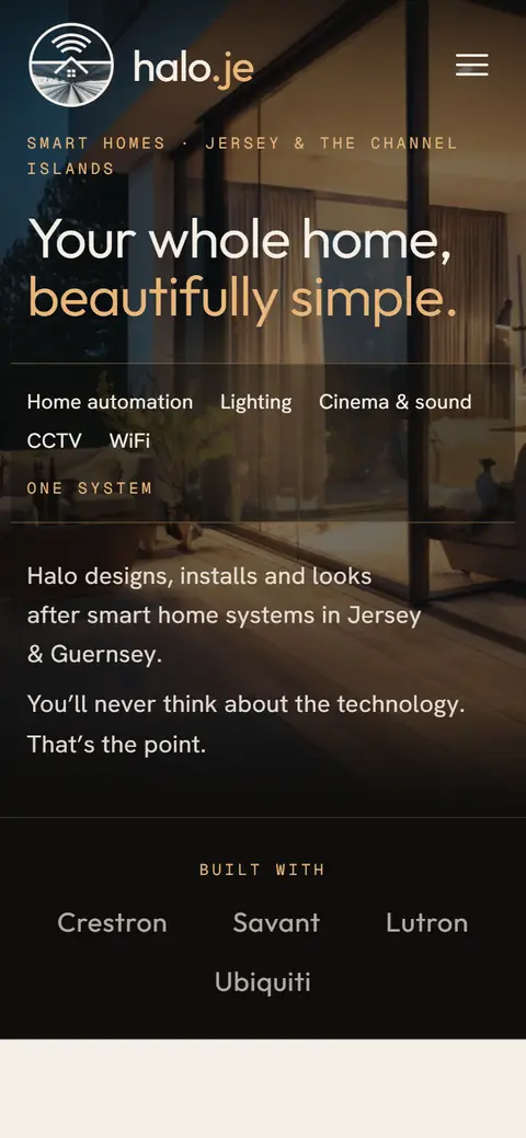 halo.je on a phone